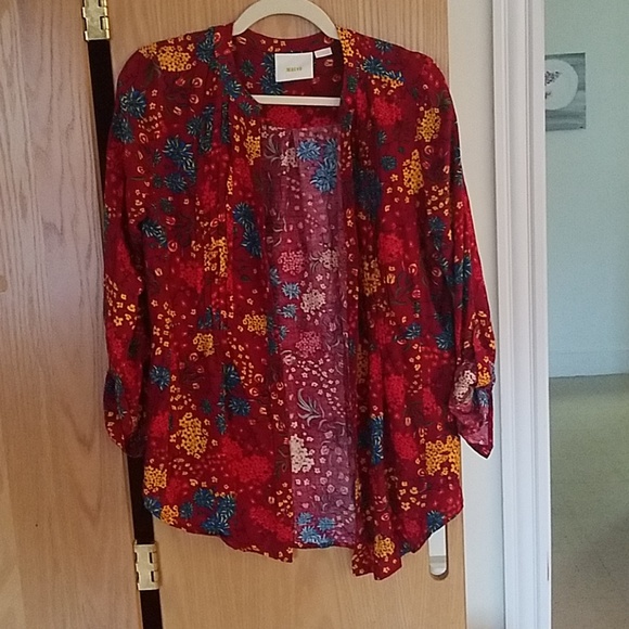 NWOT Maeve Pintuck Blouse - Picture 2 of 4